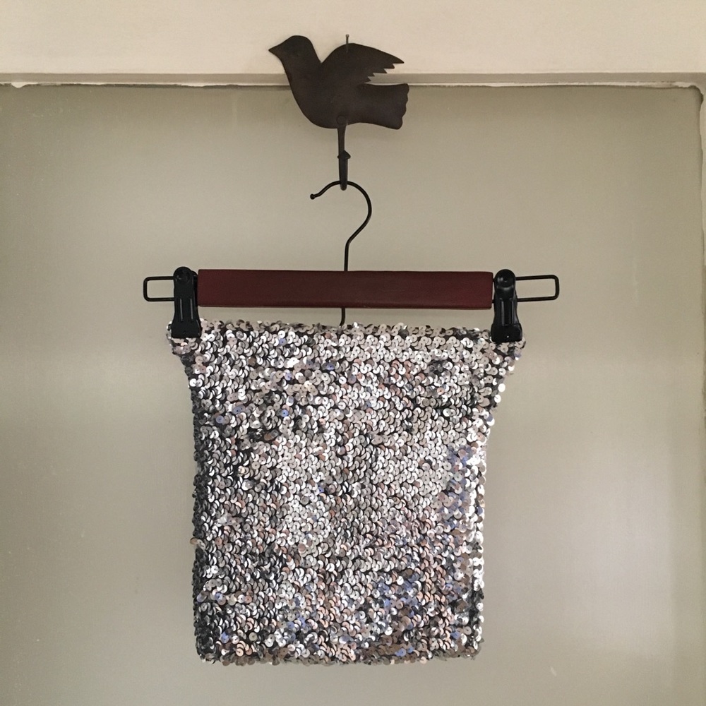 ⚡️Silver Sequin tube